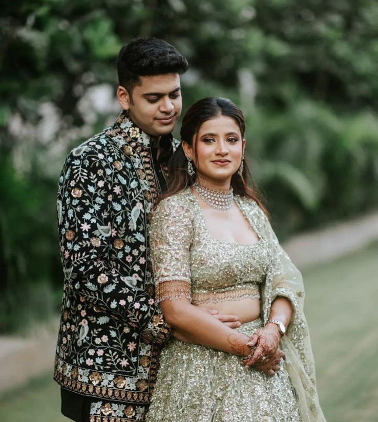 Pransh & Priyanshi, matched by Evara