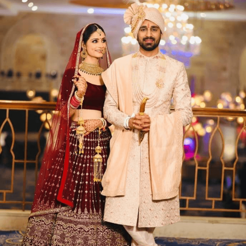 Sahil & Preeti, matched by Evara